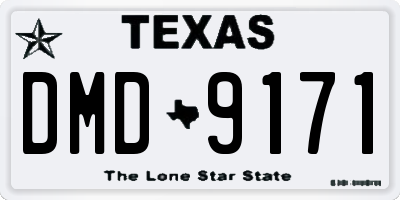 TX license plate DMD9171