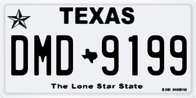 TX license plate DMD9199