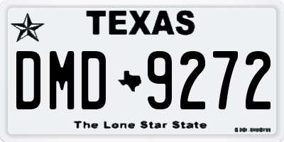 TX license plate DMD9272