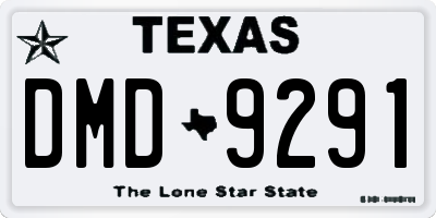 TX license plate DMD9291