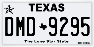 TX license plate DMD9295