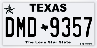 TX license plate DMD9357