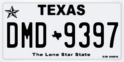 TX license plate DMD9397