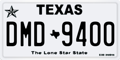 TX license plate DMD9400
