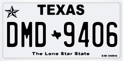 TX license plate DMD9406