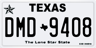 TX license plate DMD9408