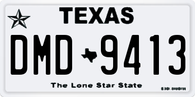 TX license plate DMD9413