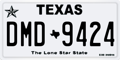 TX license plate DMD9424