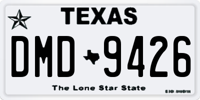 TX license plate DMD9426