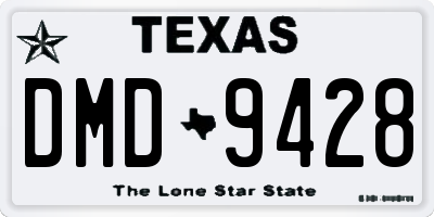 TX license plate DMD9428