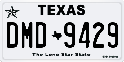 TX license plate DMD9429