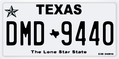 TX license plate DMD9440