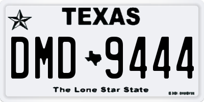 TX license plate DMD9444