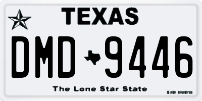 TX license plate DMD9446