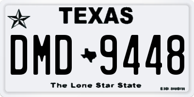 TX license plate DMD9448