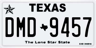 TX license plate DMD9457