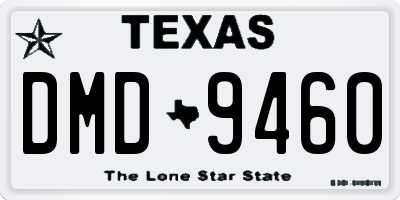 TX license plate DMD9460