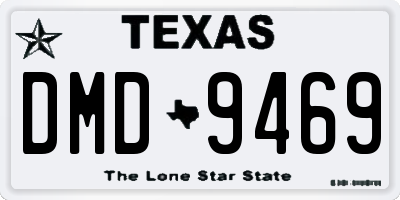 TX license plate DMD9469