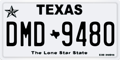 TX license plate DMD9480