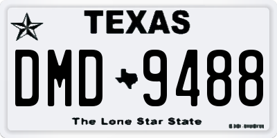 TX license plate DMD9488