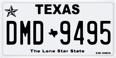 TX license plate DMD9495