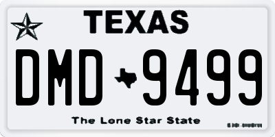 TX license plate DMD9499