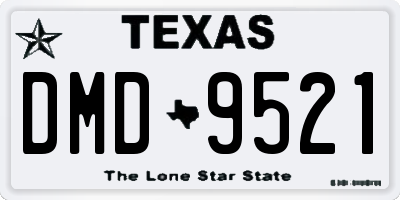 TX license plate DMD9521