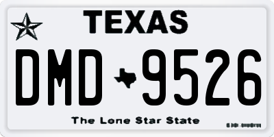 TX license plate DMD9526