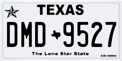 TX license plate DMD9527