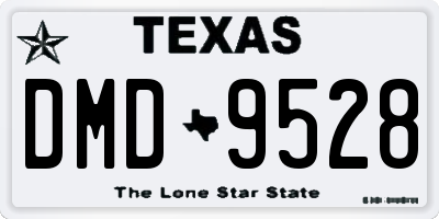 TX license plate DMD9528