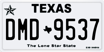 TX license plate DMD9537