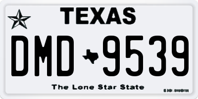 TX license plate DMD9539