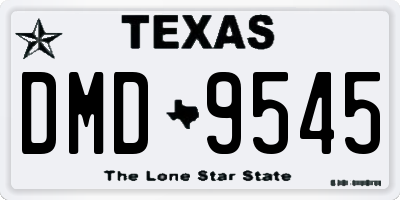 TX license plate DMD9545