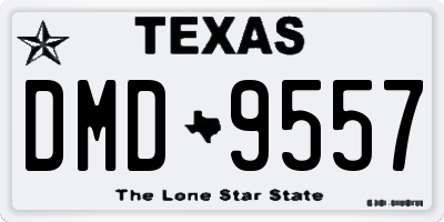 TX license plate DMD9557