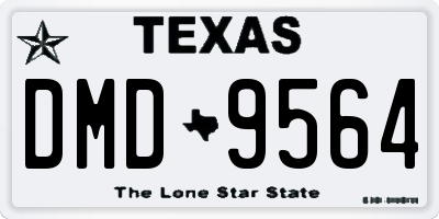 TX license plate DMD9564
