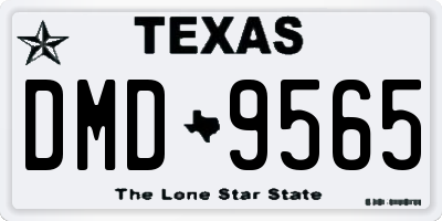TX license plate DMD9565