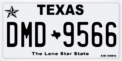 TX license plate DMD9566