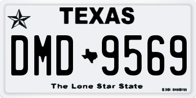 TX license plate DMD9569