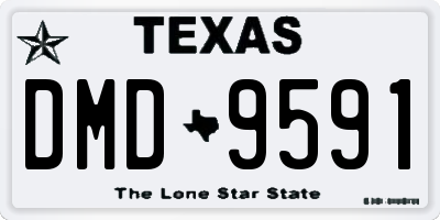 TX license plate DMD9591