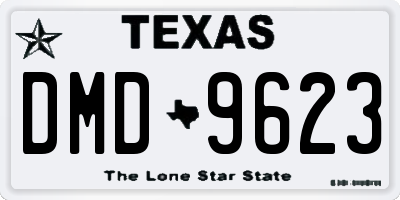 TX license plate DMD9623