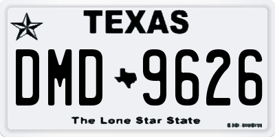 TX license plate DMD9626