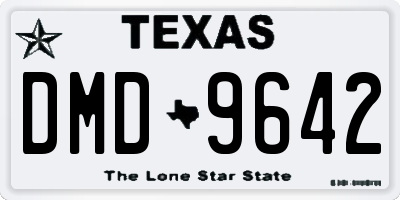 TX license plate DMD9642