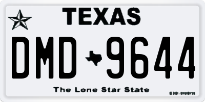 TX license plate DMD9644