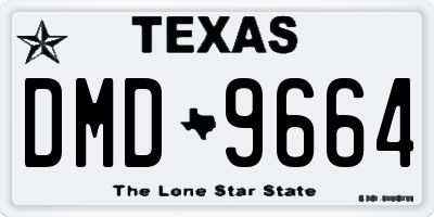 TX license plate DMD9664