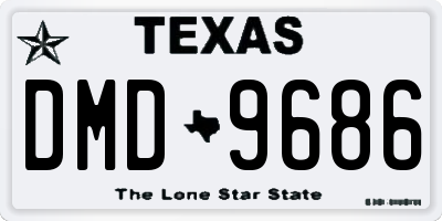 TX license plate DMD9686