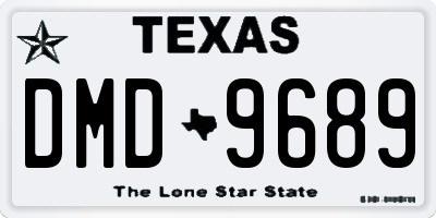 TX license plate DMD9689