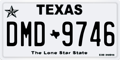 TX license plate DMD9746