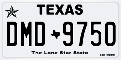 TX license plate DMD9750