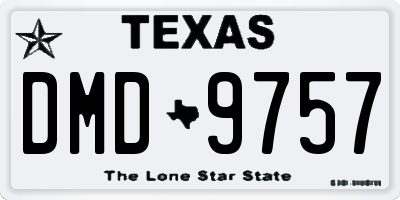 TX license plate DMD9757