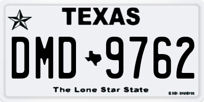 TX license plate DMD9762